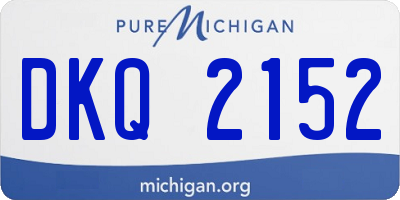 MI license plate DKQ2152
