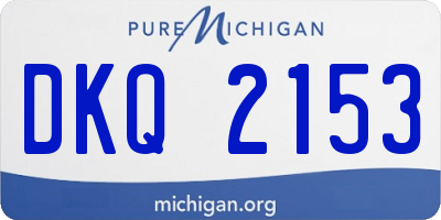 MI license plate DKQ2153
