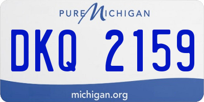 MI license plate DKQ2159