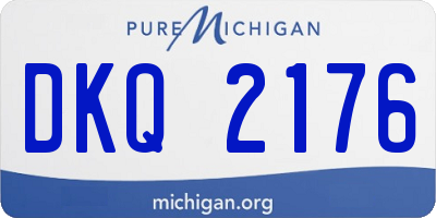 MI license plate DKQ2176