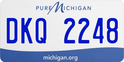 MI license plate DKQ2248