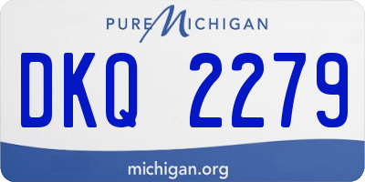MI license plate DKQ2279