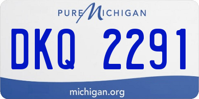 MI license plate DKQ2291