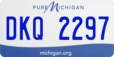 MI license plate DKQ2297