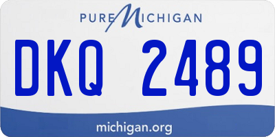 MI license plate DKQ2489