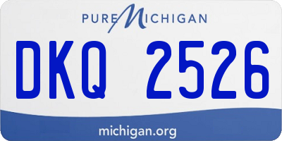 MI license plate DKQ2526