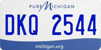 MI license plate DKQ2544