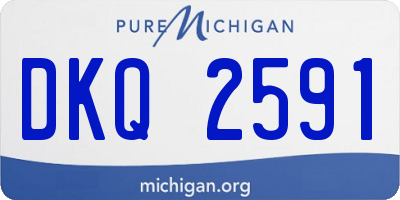 MI license plate DKQ2591
