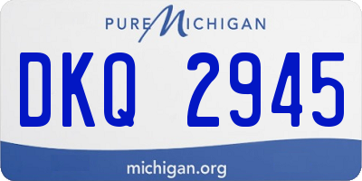 MI license plate DKQ2945