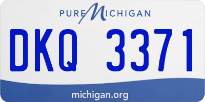 MI license plate DKQ3371