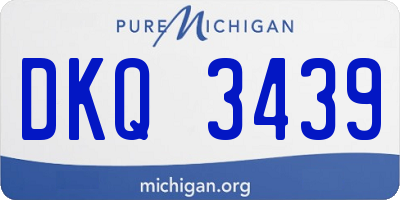 MI license plate DKQ3439