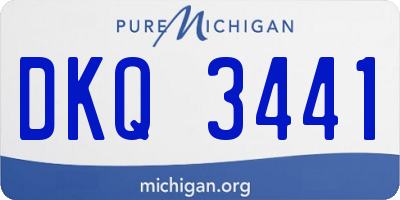 MI license plate DKQ3441