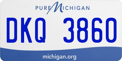 MI license plate DKQ3860