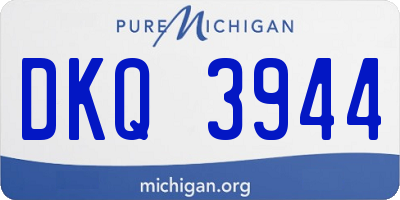 MI license plate DKQ3944