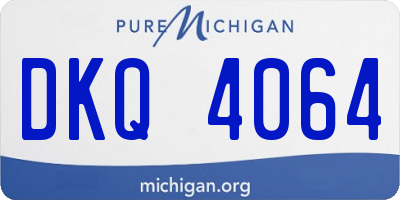 MI license plate DKQ4064