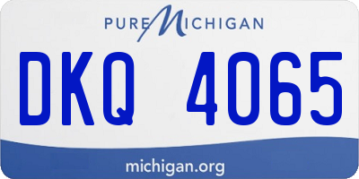 MI license plate DKQ4065