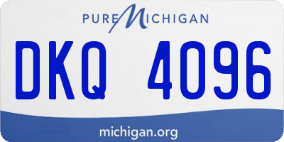 MI license plate DKQ4096