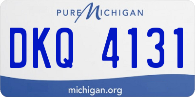 MI license plate DKQ4131