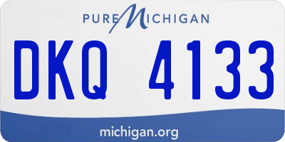 MI license plate DKQ4133