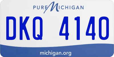 MI license plate DKQ4140