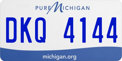 MI license plate DKQ4144