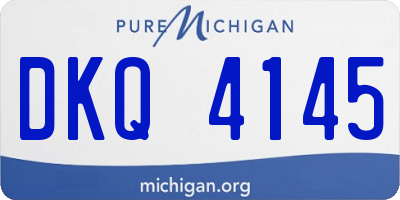 MI license plate DKQ4145