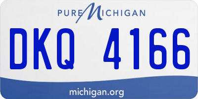 MI license plate DKQ4166
