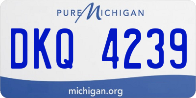 MI license plate DKQ4239