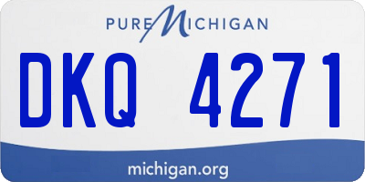 MI license plate DKQ4271