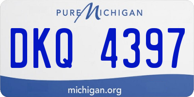 MI license plate DKQ4397