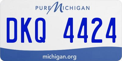 MI license plate DKQ4424