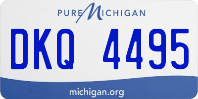 MI license plate DKQ4495