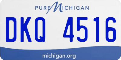 MI license plate DKQ4516