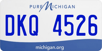 MI license plate DKQ4526