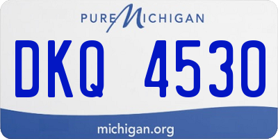 MI license plate DKQ4530