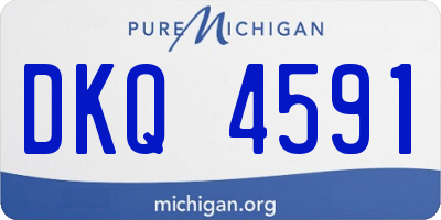 MI license plate DKQ4591