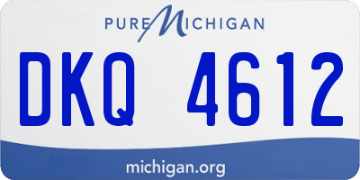 MI license plate DKQ4612