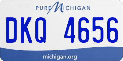 MI license plate DKQ4656