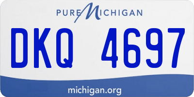 MI license plate DKQ4697