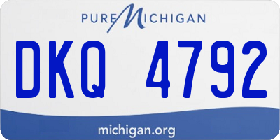MI license plate DKQ4792