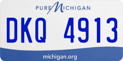 MI license plate DKQ4913