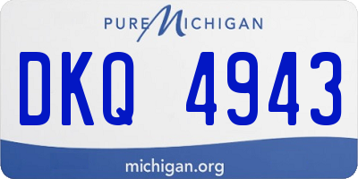 MI license plate DKQ4943