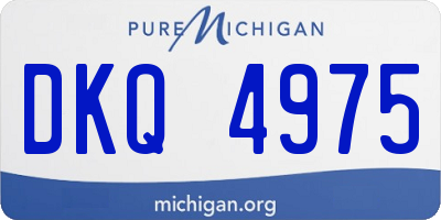 MI license plate DKQ4975