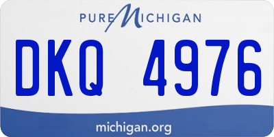 MI license plate DKQ4976