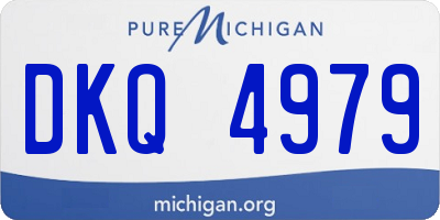 MI license plate DKQ4979