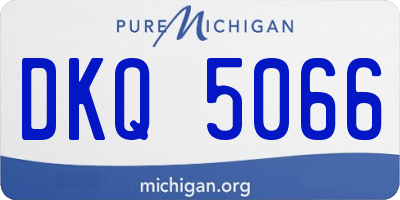 MI license plate DKQ5066