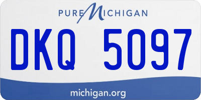 MI license plate DKQ5097