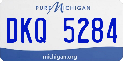 MI license plate DKQ5284