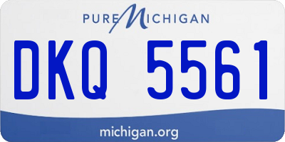 MI license plate DKQ5561