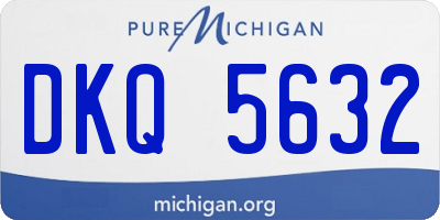 MI license plate DKQ5632
